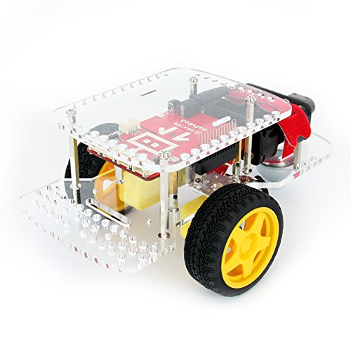 GoPiGo Base Kit from Dexter Industries | DIY Robot Car for Robotics and STEM Education | Raspberry Pi Compatible | Learn to Code in Blockly or Python
